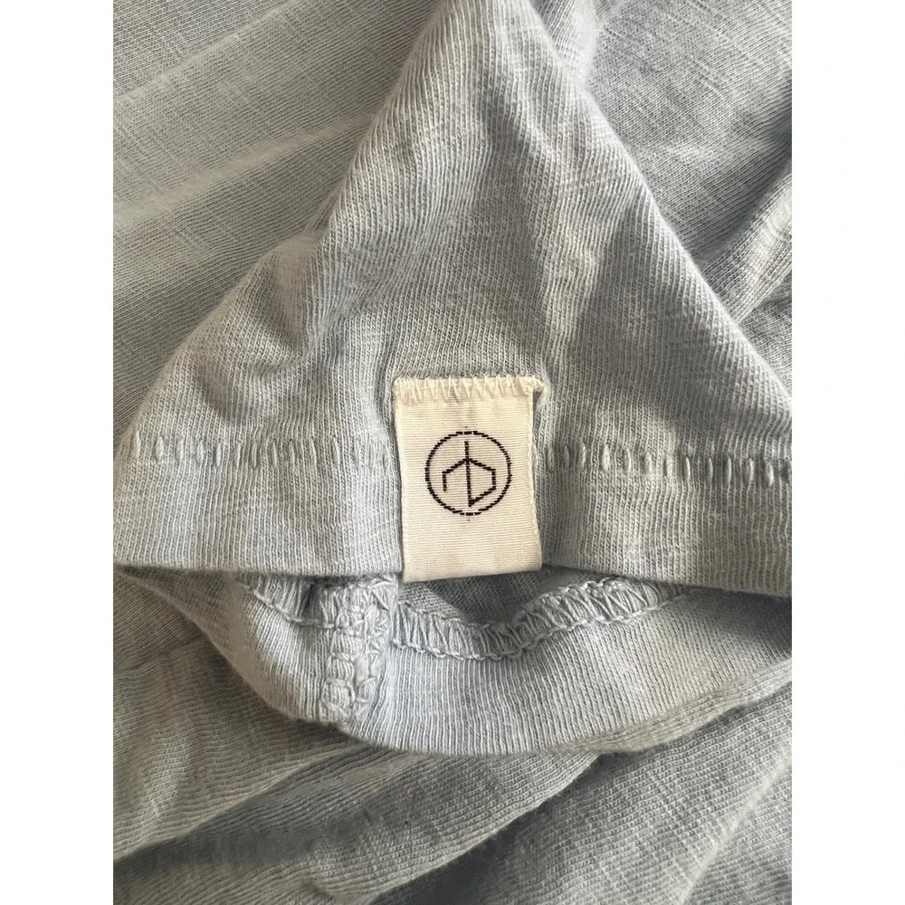 Rag & Bone New York Womens Blue Organic Pima Cotton Long Sleeve Tee Shirt Small - Picture 9 of 9
